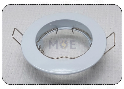 Downlight / Spotlight Frame MR16 White Recessed Fix Circular 6.4cm | سبوت فارغ مدور مخفي ابيض ثابت