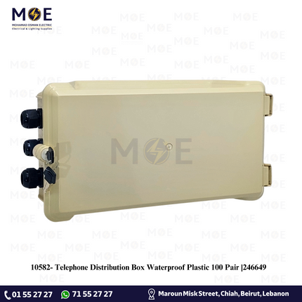 Telephone Distribution Box Waterproof Plastic 100 Pair |246649