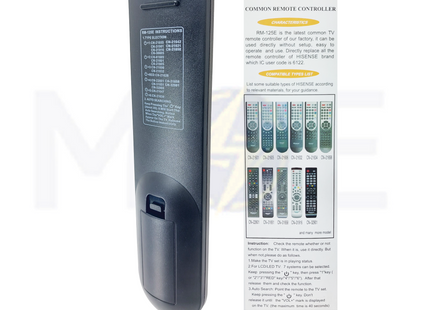 Huayu Universal TV Remote control For Hisense LCD/LED TVs | RM-125E