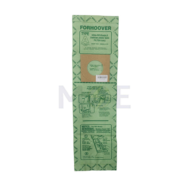 Vacuum Cleaner Dust Bag Type A Shiny Green - كيس هوفر اخضر فاتح