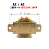 Heavy iron Classic Type Step Down Transformer/Converter AC/AC 220V to 12V/24V 24VA 1-2A