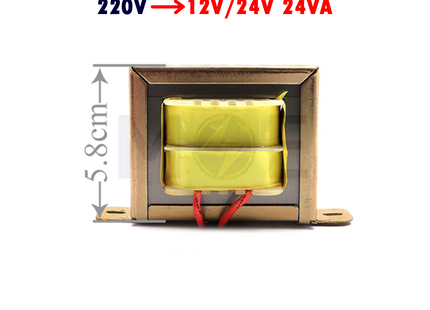 Heavy iron Classic Type Step Down Transformer/Converter AC/AC 220V to 12V/24V 24VA 1-2A