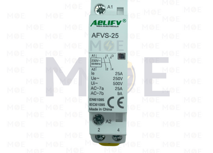 Aelifv Modular Cont. HC1-25 2NO 25A 1module | MC-12A | كونتكتور سكة