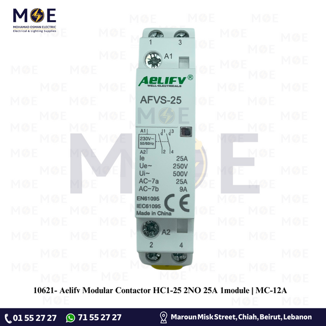 Aelifv Modular Cont. HC1-25 2NO 25A 1module | MC-12A