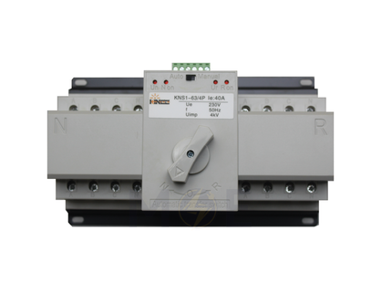 Kinee Change Over Switch / Dual Power Automatic Transfer Switch ATS 4P 40A | KNZ-63 KNS1-63/4P 40A | هاوس يدوي و اوتوماتيك ثلاثة فاز مع نتر
