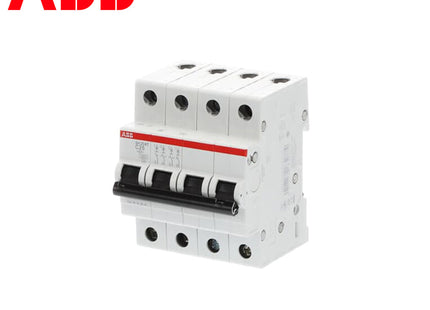 ABB MCB SH204T C25 4P 6kA 25A | 2CDS214001R0254 | دجنتور كهرباء ثلاثة فاز مع نتر - قاطع كهربائي رباعي