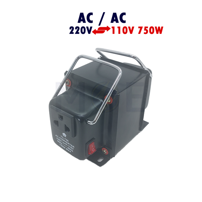 Transformer/Converter Step Up/Down With Fuse & Power Switch AC/AC 220 to 110V & 110 to 220V 750W | TC-750
