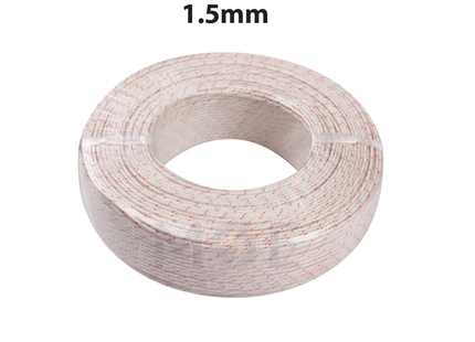High Temperature Fiberglass Wire White / Red 500V 1.5mm | شريط حراري ابيض/احمر