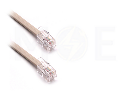 Telephone Handset Cord RJ9 to RJ9 Dark Beige 4P4C 5mt