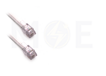 Telephone Handset Cord RJ9 to RJ9 White 4P4C 5mt