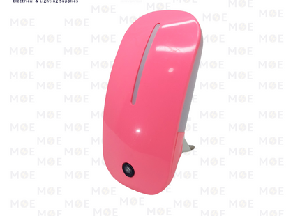 Plug-in Night Light LED With Photocell Pink Daylight 1W | A66 | نواصة بفيش ليد مع حساس ضوء زهري دايلايت