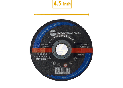 GrassLand Abrasive Metal Grinding Disc 115x3.2x22.2mm | A30R-BF