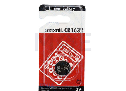 Maxell Battery Button/Coin Cell Lithium CR1632 3V