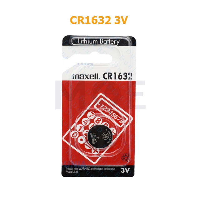 Maxell Battery Button/Coin Cell Lithium CR1632 3V