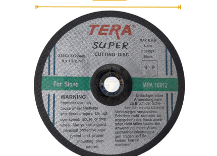 Tera Abrasive Stone Cutting Disc 230x3.2x22.2mm | MPA10812