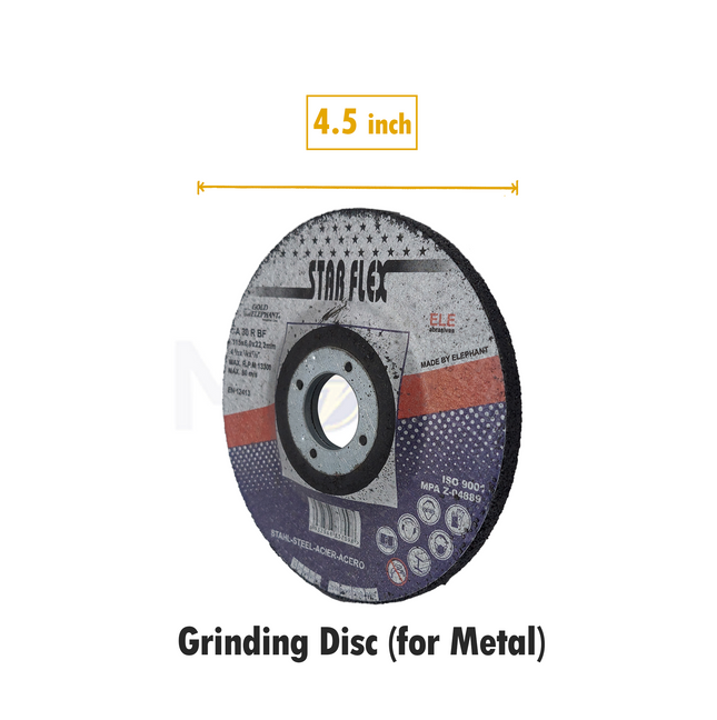10695-STARFLEX Metal Grinding Disc 115x6x22.2mm A30R BF