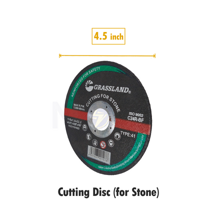 GrassLand Abrasive Stone Cutting Disc 115x1x22.2mm | C24R-BF