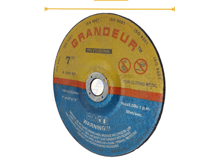 Grandeur Abrasive Metal Cutting Disc 180x3x22.2mm | A30SBF