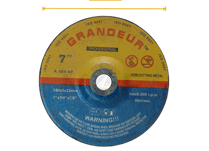 Grandeur Abrasive Metal Cutting Disc 180x3x22.2mm | A30SBF