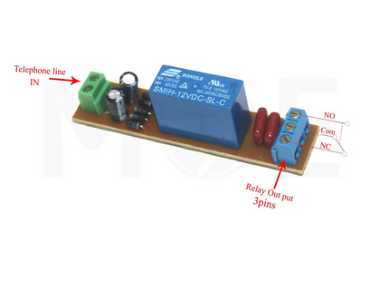 Board Telephone Ringer With Relay 3P DC 12V