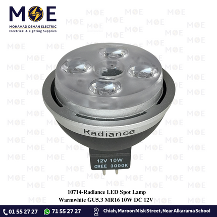 Radiance LED Spot Lamp Warmwhite GU5.3 MR16 10W DC 12V |