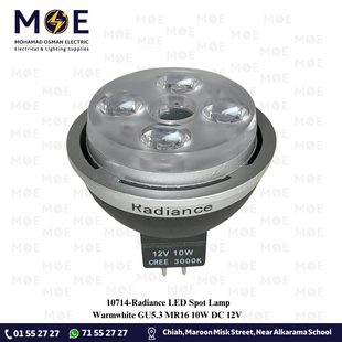 Radiance LED Spot Lamp Warmwhite GU5.3 MR16 10W DC 12V | | لمبة سبوت ليد ورم وايت