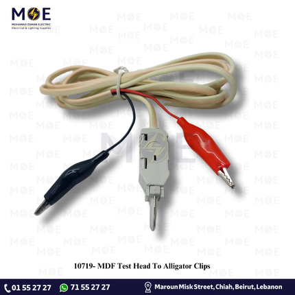 MDF Test Head To Alligator Clips