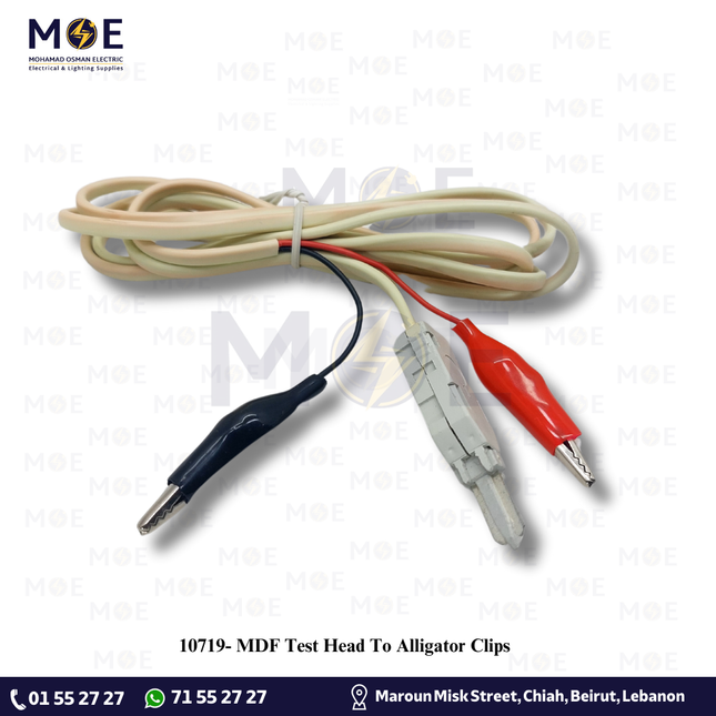 MDF Test Head To Alligator Clips