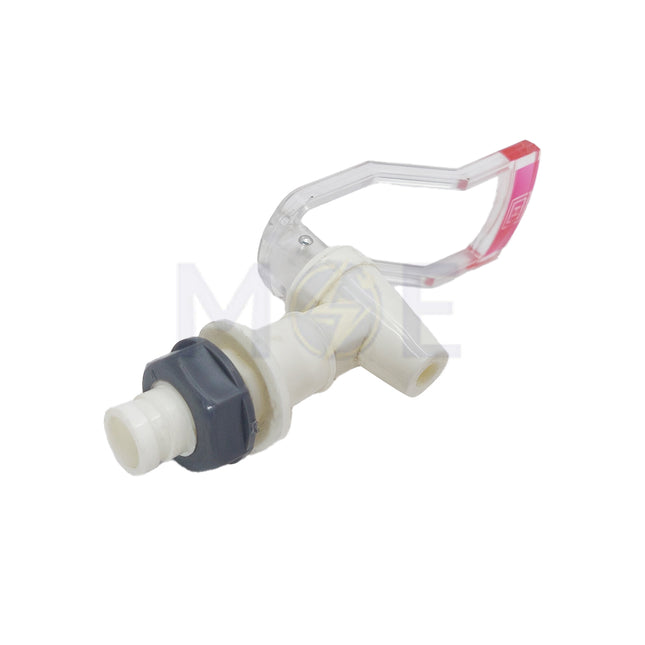 Replacement Faucet for Water Cooler – Male External Threaded with Nut and Washer  Red حنفية كولربراد مياه دكر مع عزق احمر
