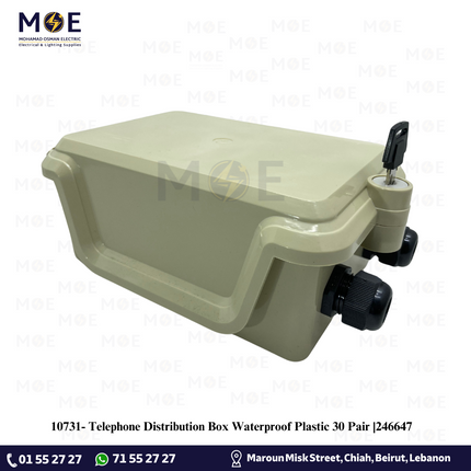 Telephone Distribution Box Waterproof Plastic 30 Pair |246647