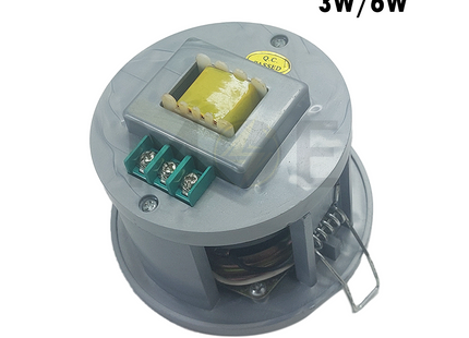 Honeywell Recessed Ceiling Speaker Silver 70V100V 3W6W 3.3inch (8.5cm) Cut-Out  L-PC سبيكر مدور مخفي فضيP06A