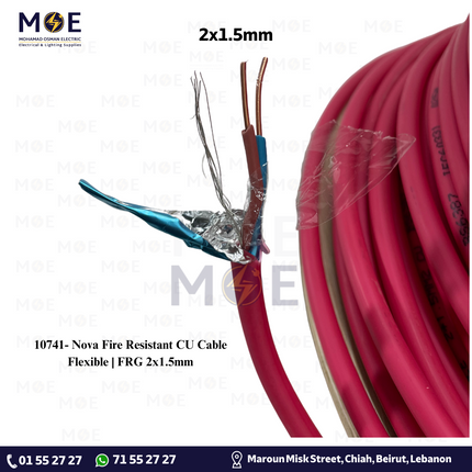 Nova Fire Resistant CU Cable Flexible | FRG 2x1.5mm