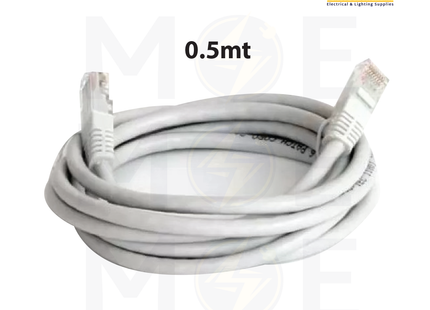 3M Corning CAT6 UTP Patch Cord Cable Gray 0.5mt | UU008168435 | وصلة باتش كورد رمادي