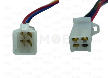 Power Wire Harness / Cable Harness 4Pin Plug Male-Female 28cm | فيشة شك انتاية و دكر مع قفل و شريط