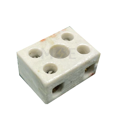 Terminal Block Porcelain Medium Gray 2P | TerminalBlock-2P-Medium