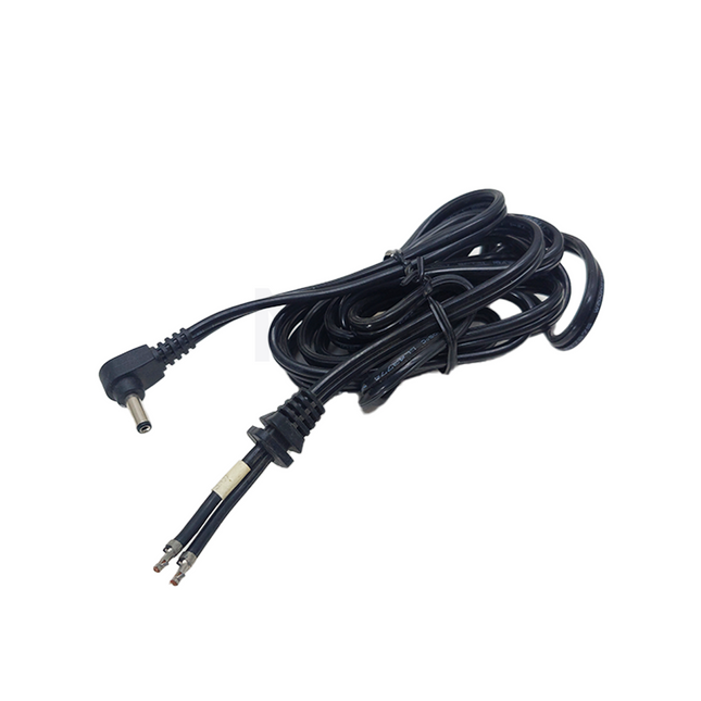 90 degree Right Angle DC Barrel Plug Cable Male to Bare Wire Open End 1.8m فيش دي سي بشريط