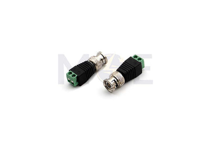 BNC Male 2-Pin Screw Terminal Breakout Adapter فيشة بي ن سي برغي دكر