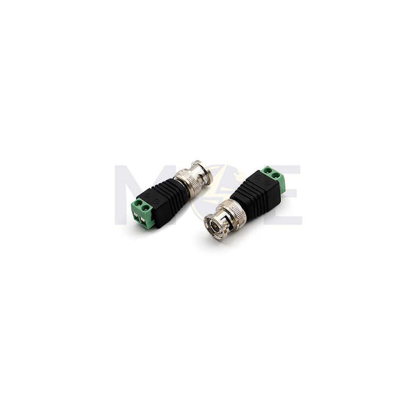 BNC Male 2-Pin Screw Terminal Breakout Adapter فيشة بي ن سي برغي دكر