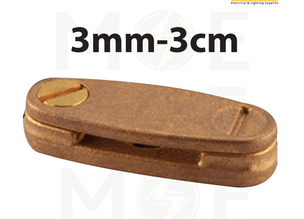 DC Tape Clips Brass | Clamp Coller 3mm-3cm | كوليه كابل ايرث نحاسي