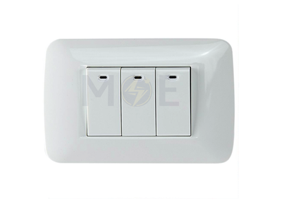 VHO Plastic Cover Plate White 3module | V-A1-1183-WT | بلاك بلاستيك ابيض