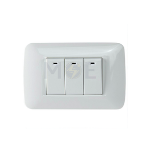 VHO Plastic Cover Plate White 3module | V-A1-1183-WT | بلاك بلاستيك ابيض