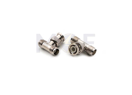 RF Coaxial T-Adapter BNC Male to 2x TNC Female | SS2-9033 تحويلة شكل تي