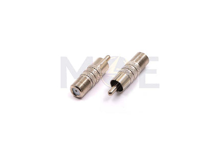 RF Coaxial Adapter F-Type Female to RCA Male | JR5026 فيشة اوديو