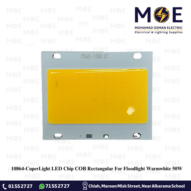 CuperLight LED Chip COB Rectangular For Floodlight Warmwhite 50W