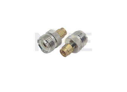 RF Coaxial Adapter UHF (PL-259) Female to SMA Male تحويلة فيشة