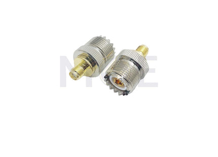10869-RF Coaxial Adapter UHF (PL-259) Female to SMA Female تحويلة فيشة