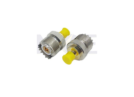 RF Coaxial Adapter UHF (PL-259) Female to SMA Female تحويلة فيشة