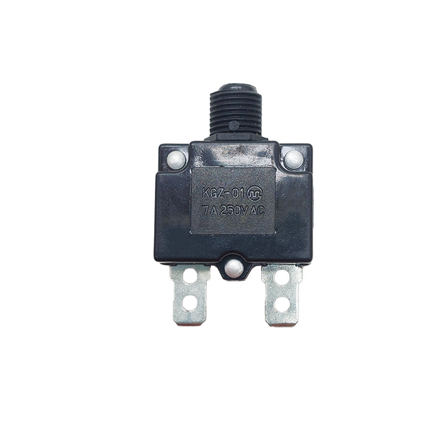 Thermal Overload Circuit Breaker Push Button Reset 6.3mm 250V AC 7A | KGZ-01 فيوز ترميك