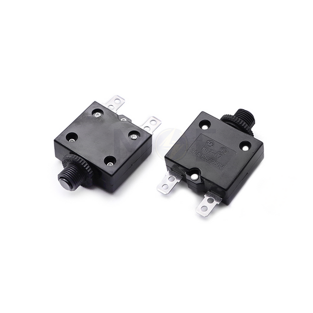 Thermal Overload Circuit Breaker Push Button Reset 6.3mm 125V/250V AC 30A | KGZ-07 فيوز ترميك