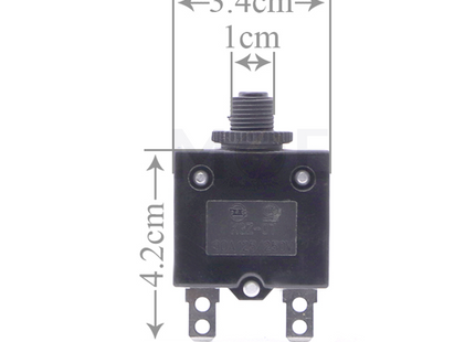 Thermal Overload Circuit Breaker Push Button Reset 6.3mm 125V/250V AC 30A | KGZ-07 فيوز ترميك
